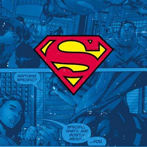 DC Comics Superman Logo Background Pattern Playstation 3 & PS3 Skin